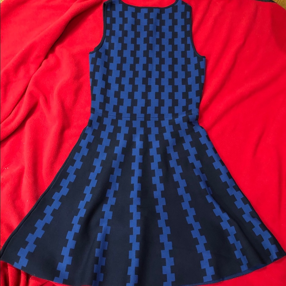 Ann Taylor Jacquard Flare Sweater Dress Size XS